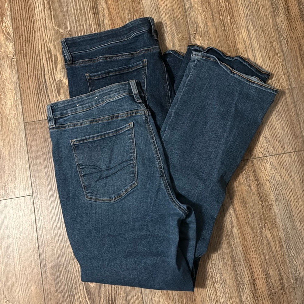 Bundle AE American Eagle High Rise Skinny Kick Jeans 18R
